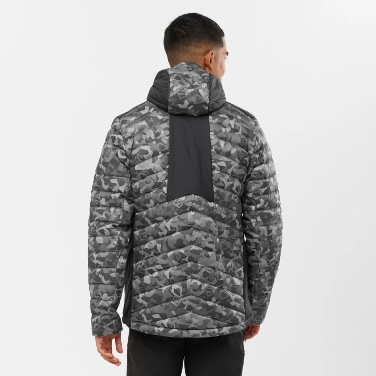 Camo Salomon Essential Xwarm Down Men's Insulated Jackets | PH 35712F